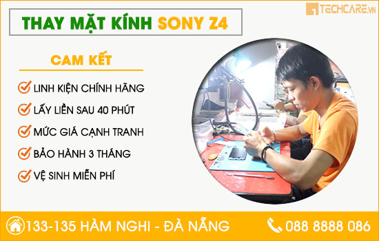 Thay mặt kính Sony Z4 uy tín Đà Nẵng