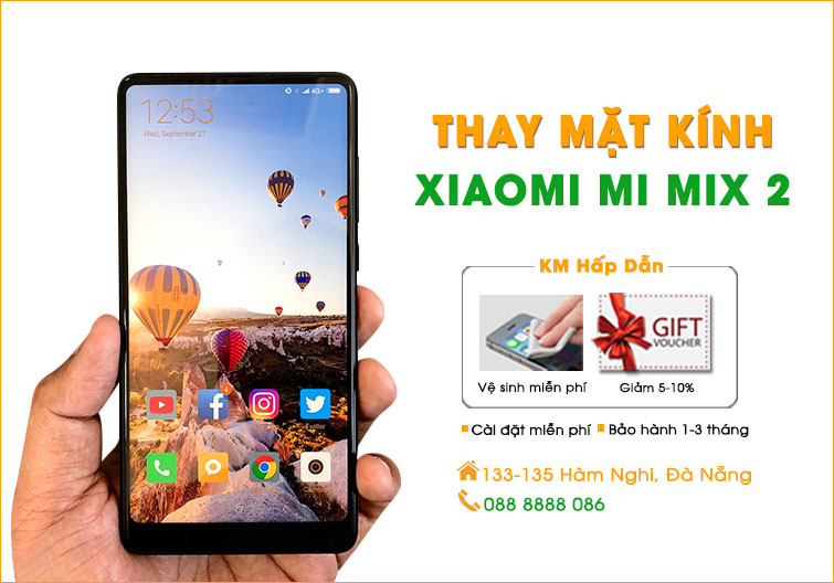 Thay mặt kính Xiaomi Mi Mix 2 Đà Nẵng