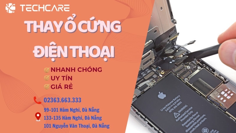 Thay ổ cứng điện thoại tại Techcare Thay ổ cứng điện thoại tại Techcare