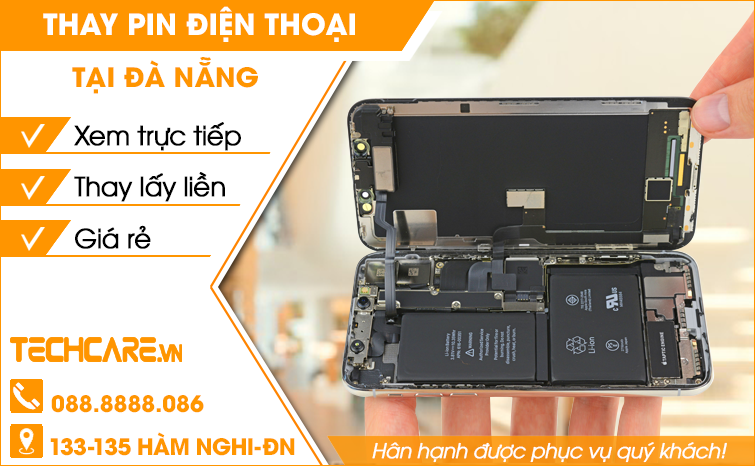 Thay pin điện thoại giá rẻ tại Đà Nẵng