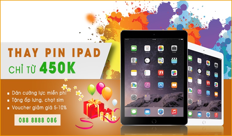 thay pin ipad tại đà nẵng