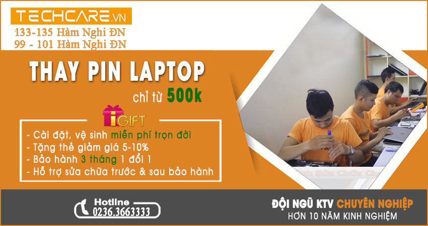 Thay pin laptop