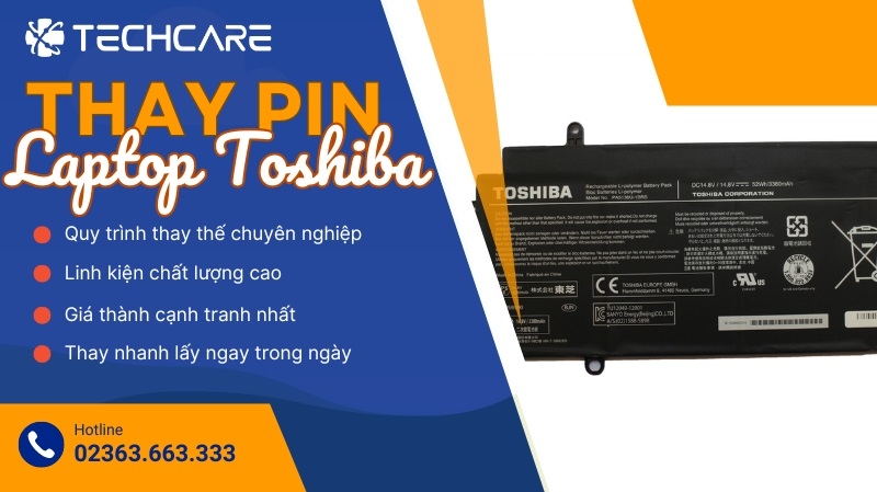 Thay Pin Laptop Toshiba giá rẻ tại Đà Nẵng Thay Pin Laptop Toshiba giá rẻ tại Đà Nẵng