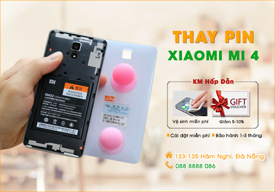 Thay pin Xiaomi Mi 4 Đà Nẵng