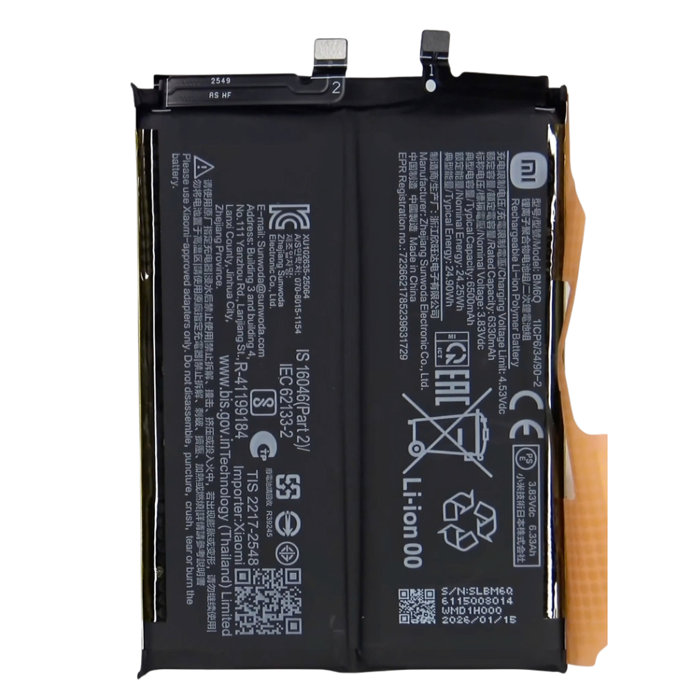 Thay pin Xiaomi Redmi Note 15 Pro