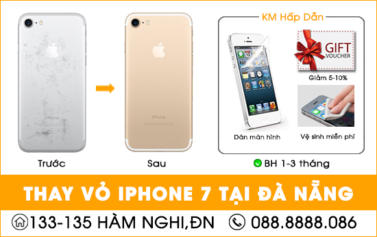 Thay vỏ Iphone 7 tại Đà Nẵng