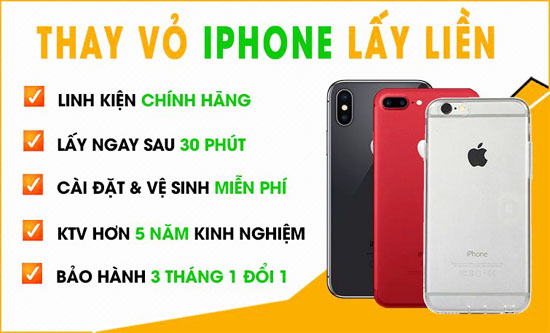 Thay vỏ Iphone chính hãng Đà Nẵng