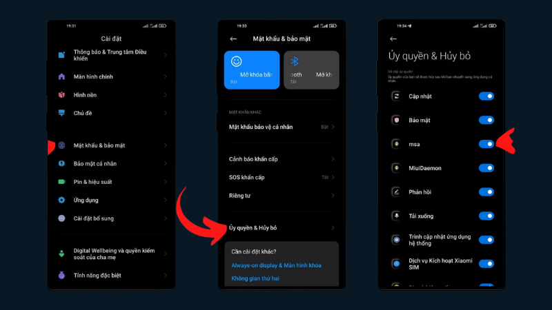 Thu hồi quyền hạn của MSA - MIUI System Ads