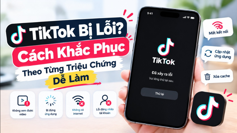 TikTok Bị Lỗi? Cách Khắc Phục Theo Từng Triệu Chứng Dễ Làm