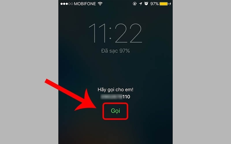 Nhấn vào nút Gọi
