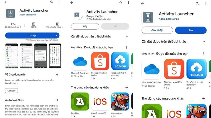 Chọn vào mục All Activities