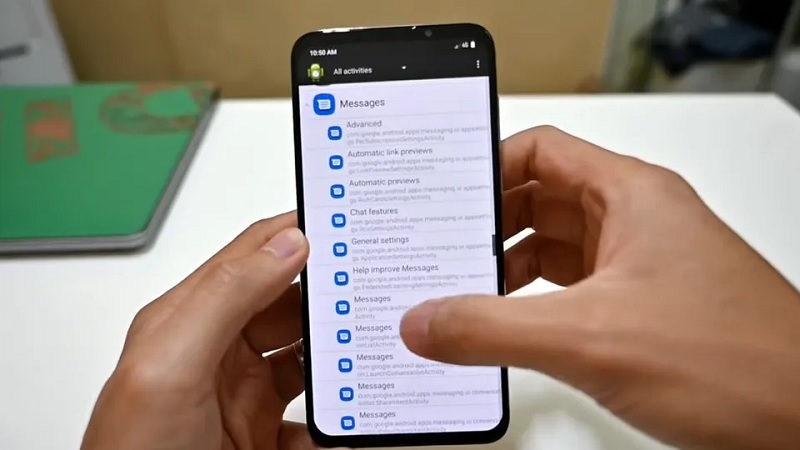 Di chuyển đến mục Set RCS Flags