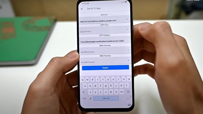 Chọn vào OTP Pattern