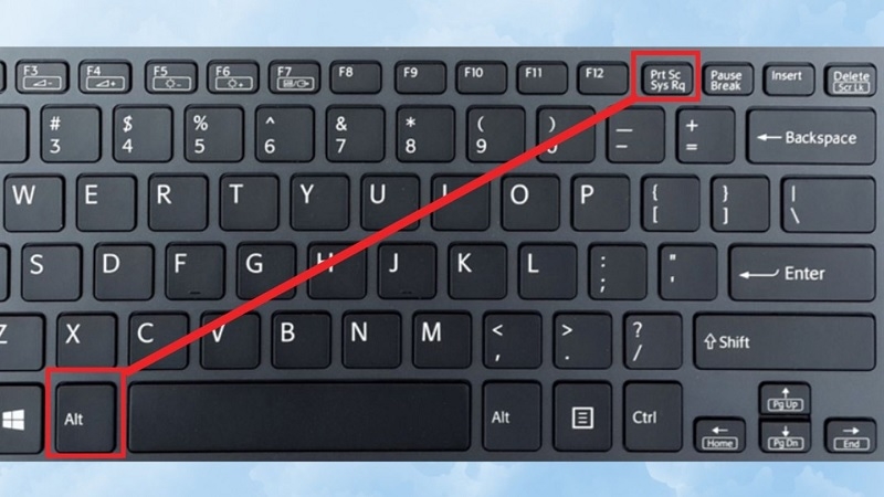 Alt + Print Screen – Chỉ chụp cửa sổ đang mở