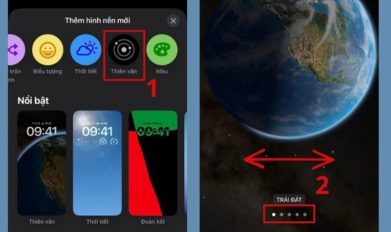 Tìm kiếm và chọn Thiên Văn