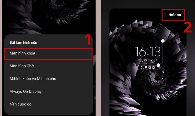 Nhấn nút Hoàn tất
