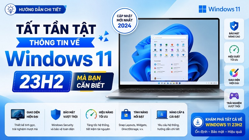 Tất tần tật thông tin về Windows 11 23H2 mà bạn cần biết