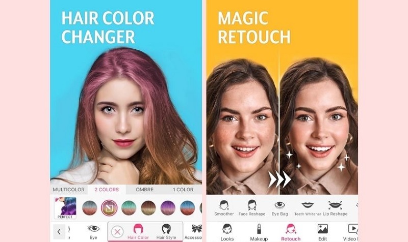 Áp chỉnh màu tóc YouCam Makeup