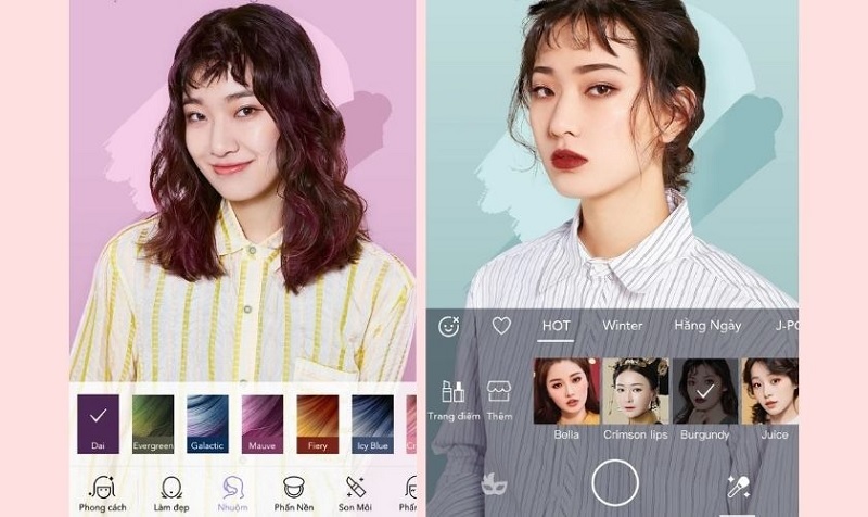 Ứng dụng đổi màu tóc MakeupPlus