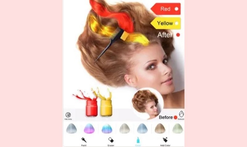 App thay đổi màu tóc Hair Color Dye