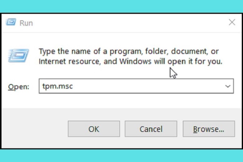 Nhập lệnh tpm.msc