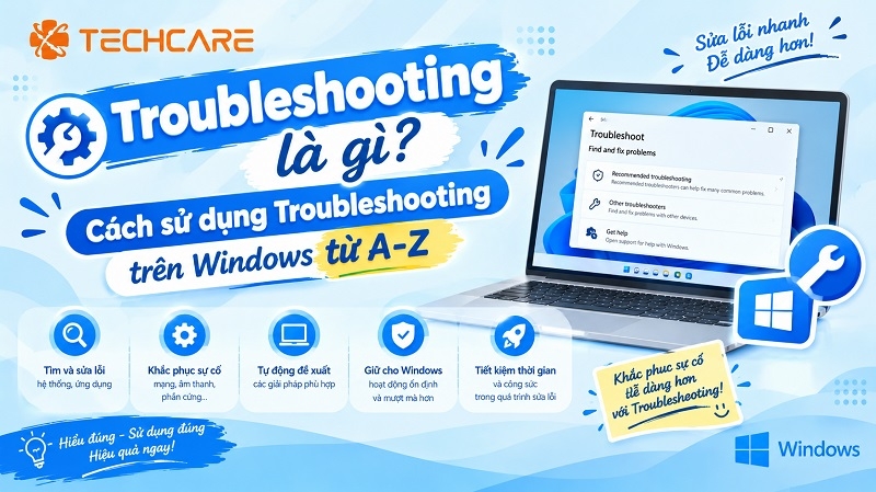 Troubleshooting là gì? Cách sử dụng Troubleshooting trên Windows từ A-Z