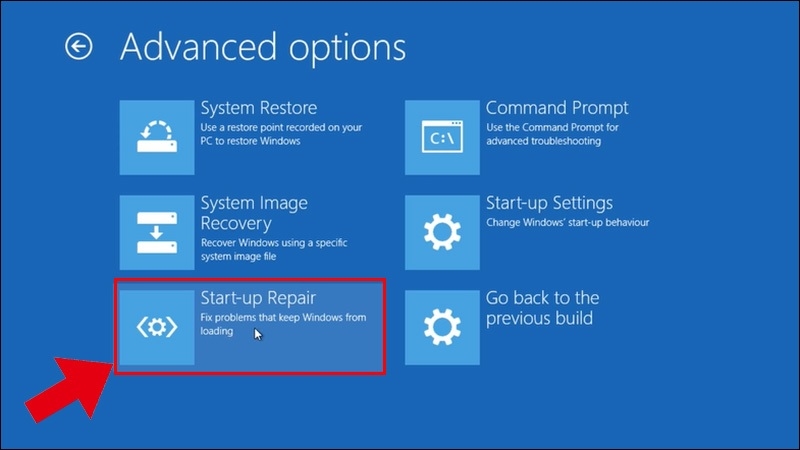Chạy Startup Repair từ USB cài Windows bước 4 Chạy Startup Repair từ USB cài Windows bước 4