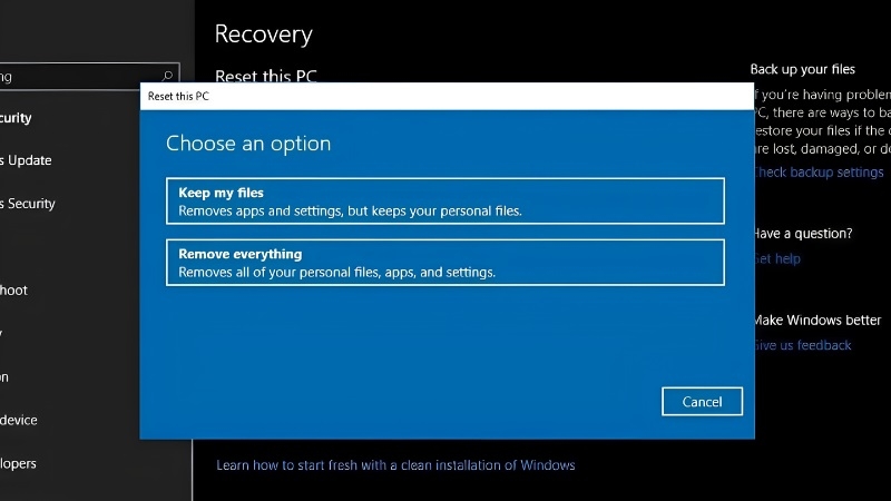 Cài lại Windows và driver chính hãng ASUS Cài lại Windows và driver chính hãng ASUS