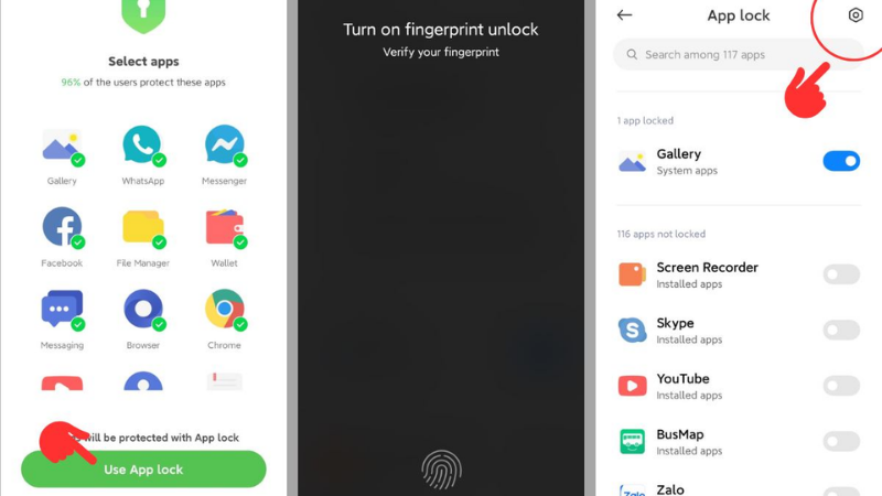 vào danh mục “App Lock”