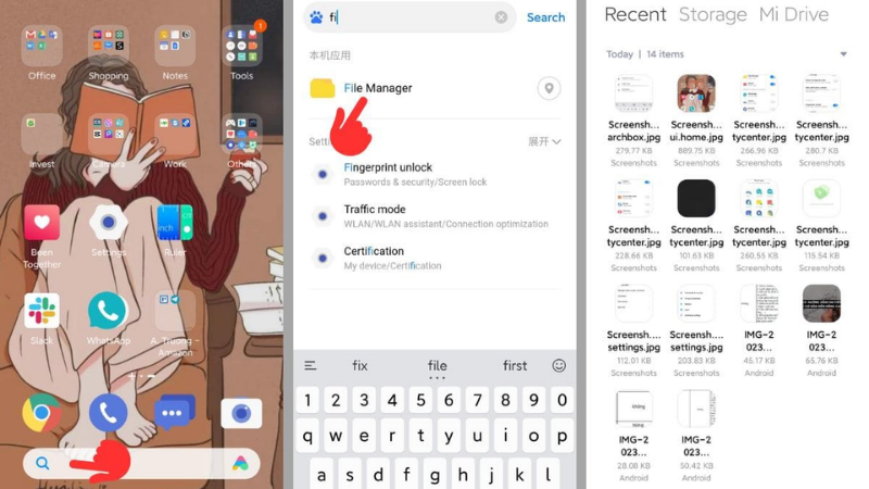 Vào lại mục Hide apps trong Bảo mật