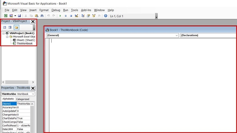 Cửa sổ Project Explorer trong VBA Cửa sổ Project Explorer trong VBA