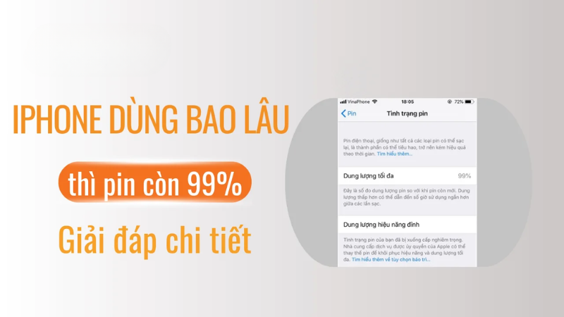 Vì Sao iPhone Mới Dùng Đã Chỉ Còn 99%