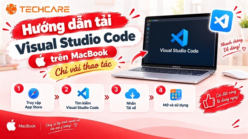 Hướng dẫn tải Visual Studio Code trên MacBook chỉ vài thao tác