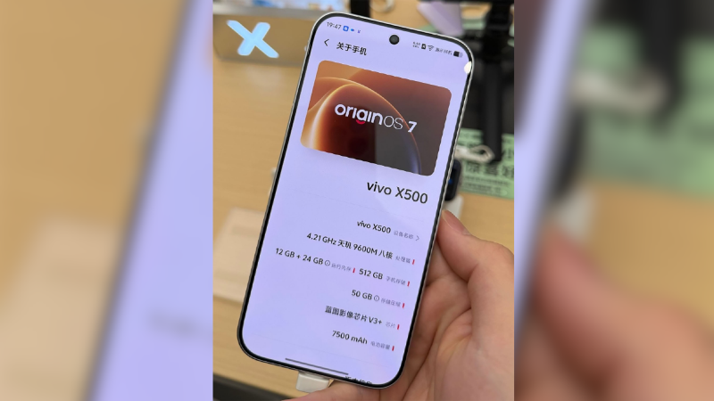 Viv0 X500 có RAM 12 GB và 512 GB