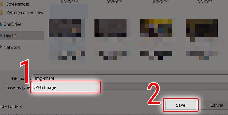 Chọn Save để lưu ảnh