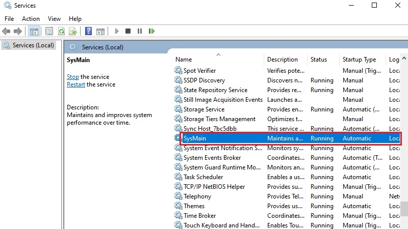 Windows Update hoặc dịch vụ nền ngốn tài nguyên