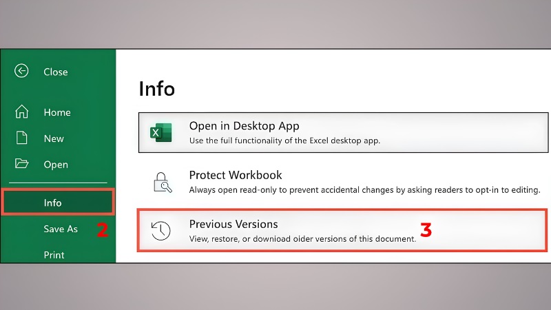 Cách xem lịch sử chỉnh sửa file Excel