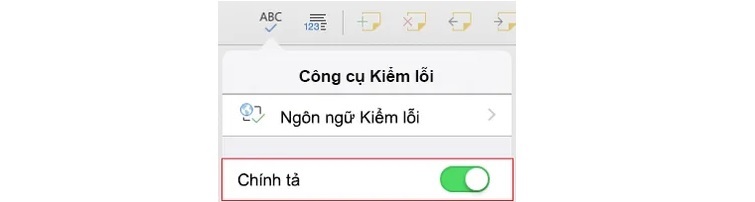 Cách tắt gạch chân đỏ trong word trên điện thoại iOS