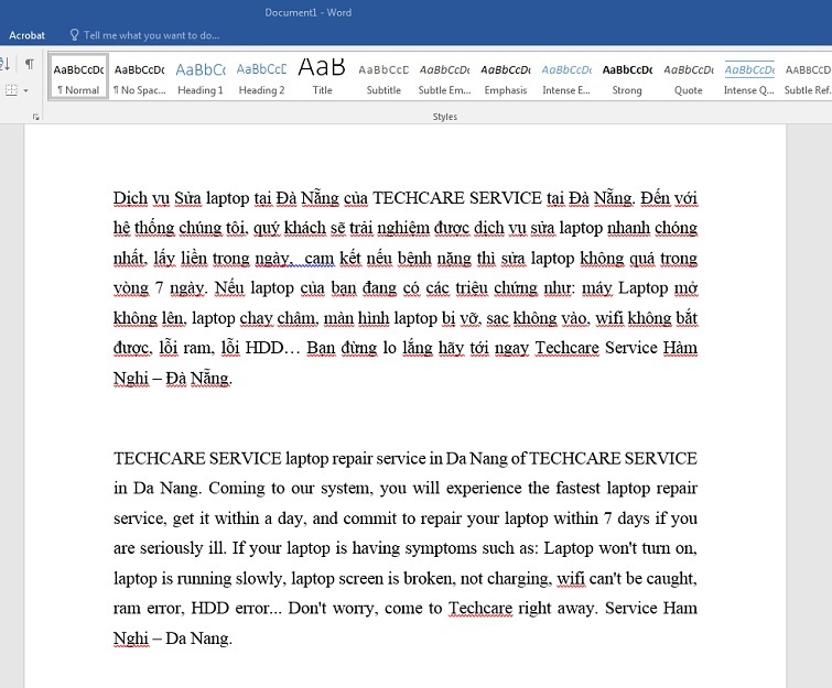 Dấu gạch chân đỏ trong Word là gì?