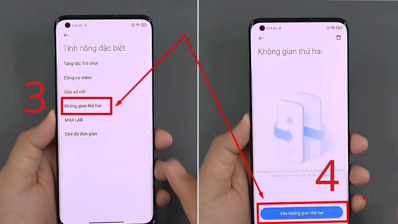 Xóa Không Gian Thứ 2 Trên MIUI nhanh chóng