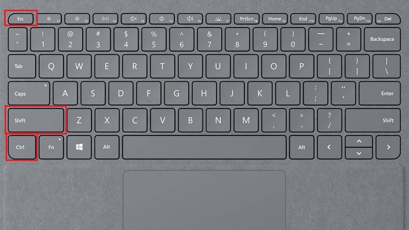 Nhấn Ctrl Shift Esc mở Task Manager để xem xung nhịp CPU