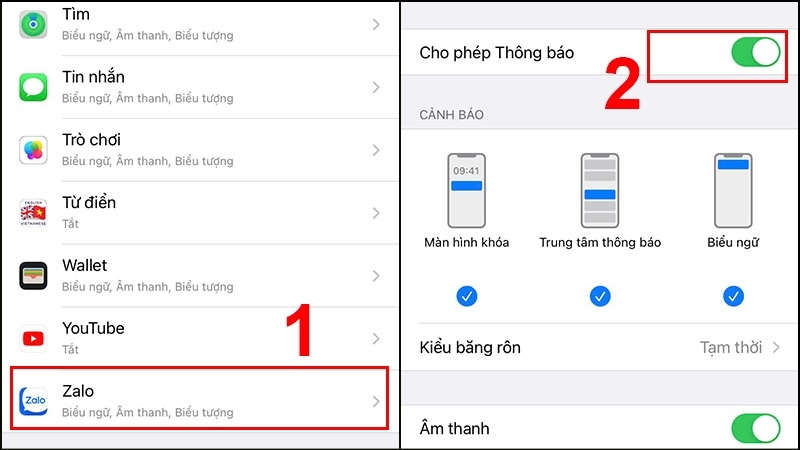 Cách khắc phục Zalo không hiện tin nhắn trong thông báo Cách khắc phục Zalo không hiện tin nhắn trong thông báo
