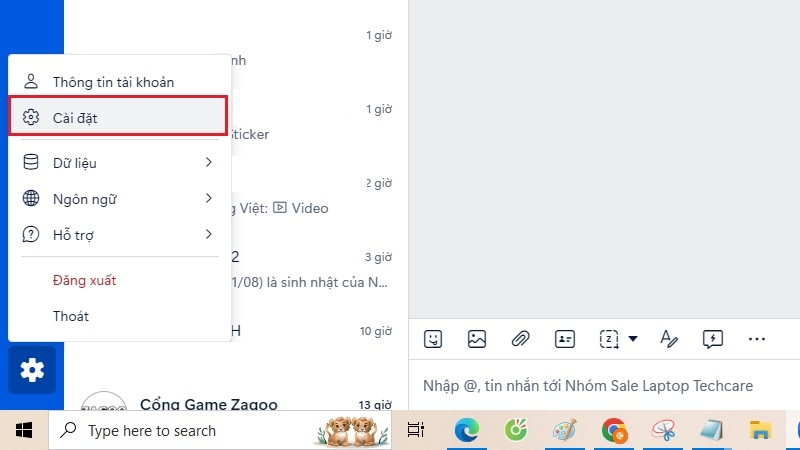Cách khắc phục lỗi Zalo không xem được ảnh trên máy tính