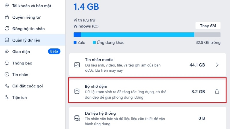 Cách khắc phục lỗi Zalo không xem được ảnh trên máy tính