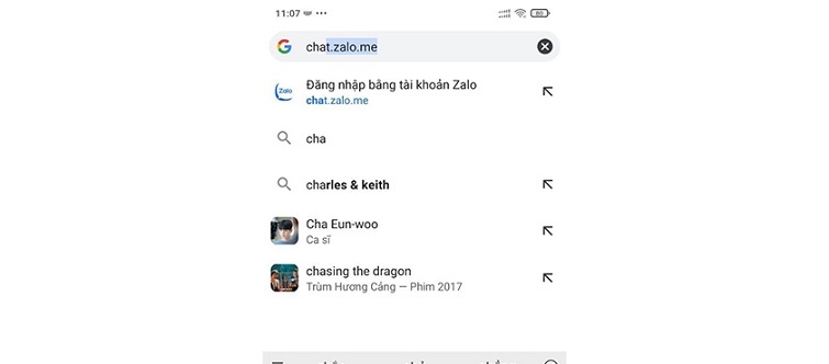 Đăng nhập zalo trên web bằng điện thoại