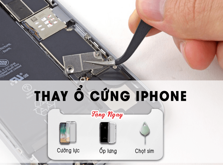 Thay ổ cứng iPhone 4/4s/5/5s/6/6s/7/8/X/Plus giá rẻ Đà Nẵng - Techcare