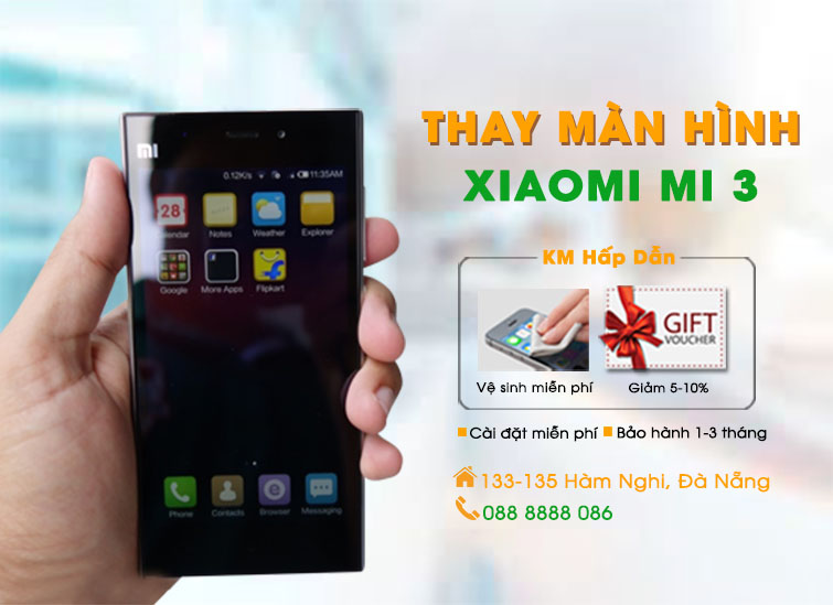 Thay màn hình Xiaomi Mi 3 Đà Nẵng