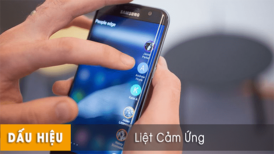Thay màn hình Samsung s7 bị liệt cảm ứng