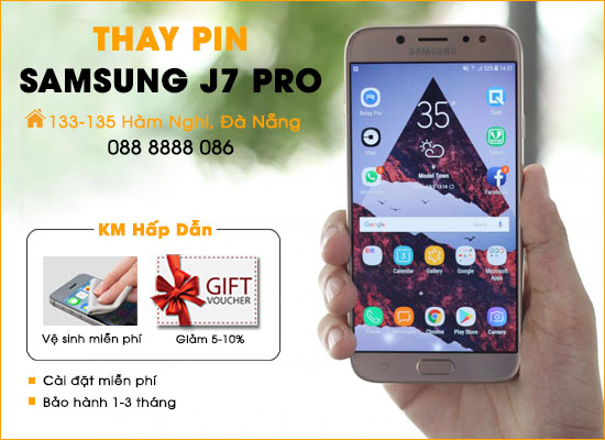 Thay pin Samsung J7 pro tại Đà Nẵng