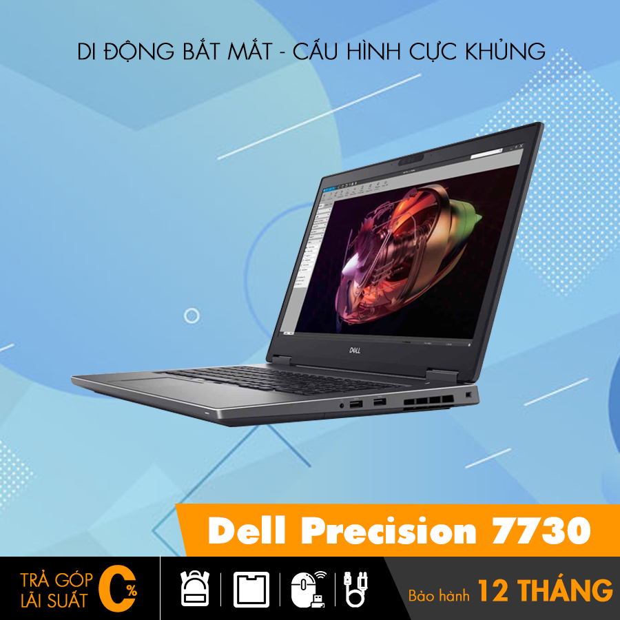 Laptop Dell Precision 7730 core i7 - 8850H cũ giá rẻ Đà Nẵng